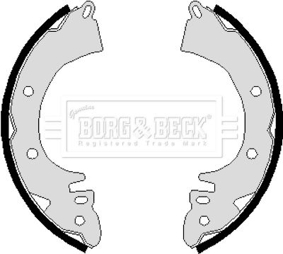 BORG & BECK Комплект тормозных колодок BBS6114